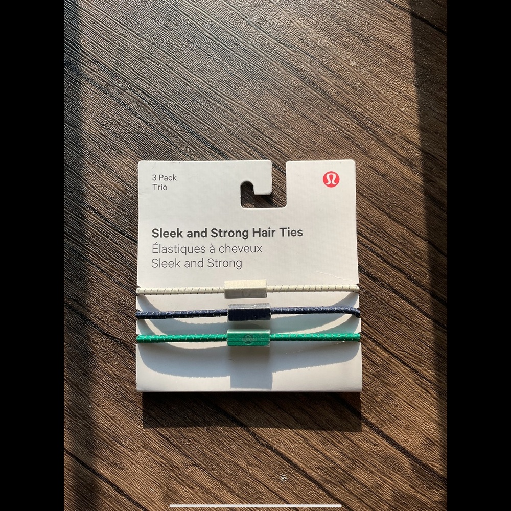 [NWT] Lululemon sleek and strong hair ties | 3 ties